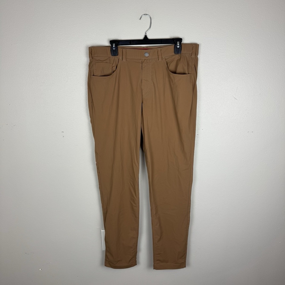 Redvanly Size XL Kent Pull-On Golf Pants Men's Performance Trouser Tan Brown